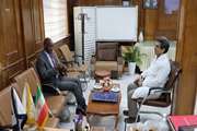دیدار سفیر کنیا با دکتر سید ناصر عمادی رئیس بیمارستان پوست رازی