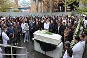 برگزاری مراسم تشییع پیکر استاد فقید؛ پروفسور شیدا شمس دواچی در بیمارستان پوست رازی