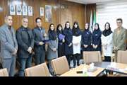 تودیع و معارفه رئیس امور اداری در جلسه تیم مدیریت و رهبری بیمارستان پوست رازی