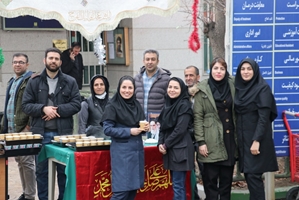 برپایی ایستگاه صلواتی جشن نیمه شعبان در محوطه بیمارستان رازی