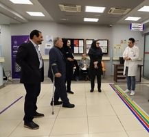 بازدید نوروزی عضو هیئت رئیسه دانشگاه علوم پزشکی تهران از بیمارستان پوست رازی