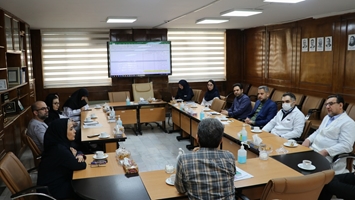  برگزاری جلسه تیم مدیریت و رهبری بیمارستان پوست رازی در دفتر ریاست