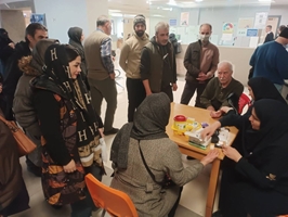 برپایی پایگاه غربالگری قند خون و فشار خون در درمانگاه بیمارستان پوست رازی