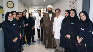 بازدید مسئول دفتر نهاد نمایندگی مقام معظم رهبری در دانشگاه علوم پزشکی تهران از بیمارستان پوست رازی؛ قدردانی از خدمات کادر سلامت 