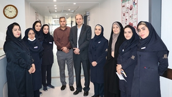 بازدید رئیس دانشکده پزشکی و معاون غذا و داروی دانشگاه علوم پزشکی تهران از بیمارستان پوست رازی
